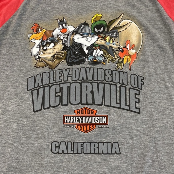 Harley-Davidson X Looney Tunes Cat Ladies 3/4 Sleeve T-Shirt - XXL - Picture 4 of 9